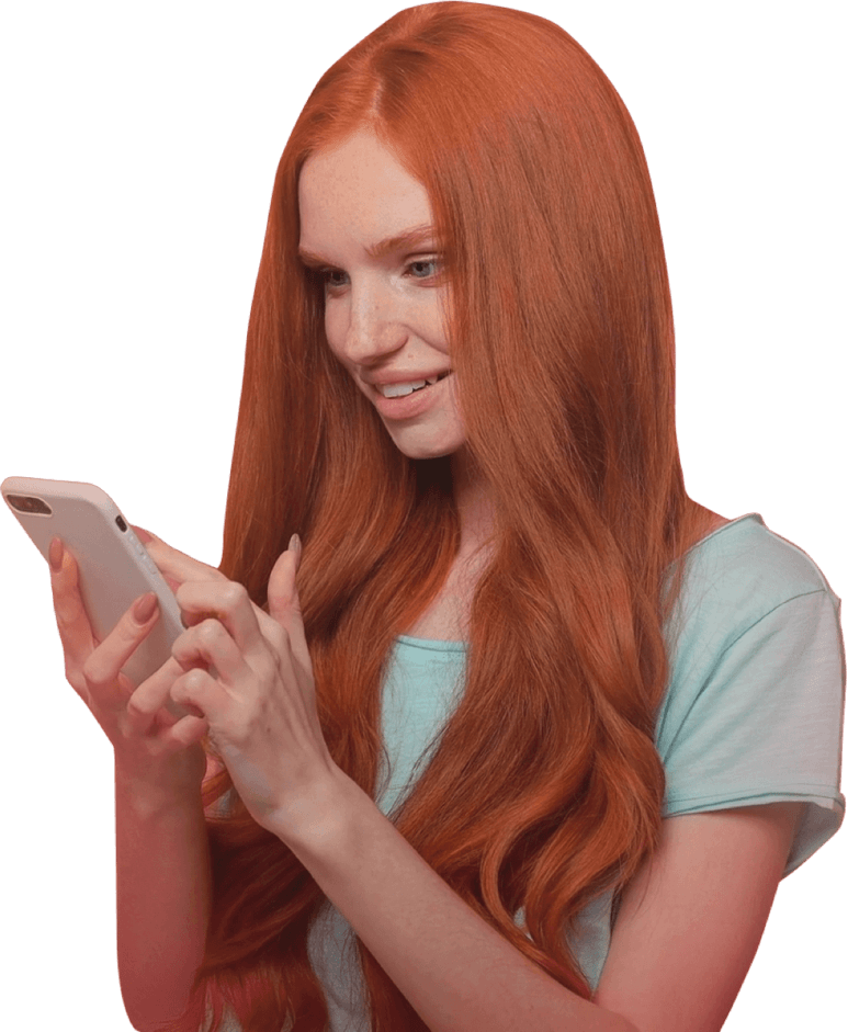 girl using the leanpay app